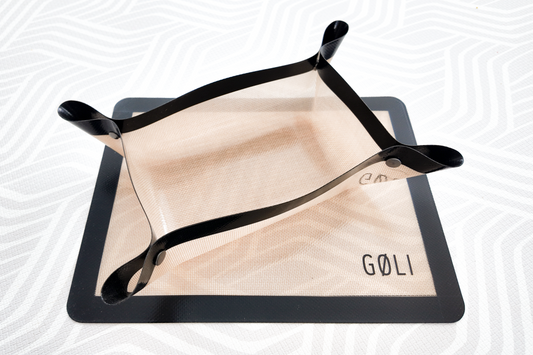 GØLI | Bakematte / Stekematte i 100% Silikon, 30 x 40 cm med Hjørneknapper