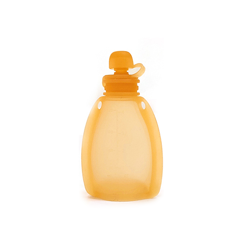 GØLI | Klemmepose / Smoothiepose i 100% Silikon, 120 ml | Fersken